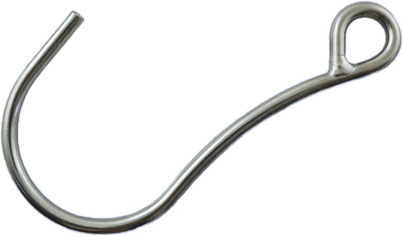 YTgilo Stainless Steel J Diving Single Hook Diving Safety Gear Hook Quick Release Buckle Heavy Duty Scuba Diving Current Single Hook Accessory Silver - Image 4